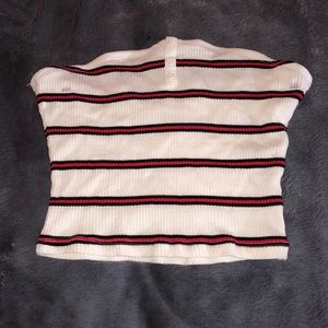 striped tube top